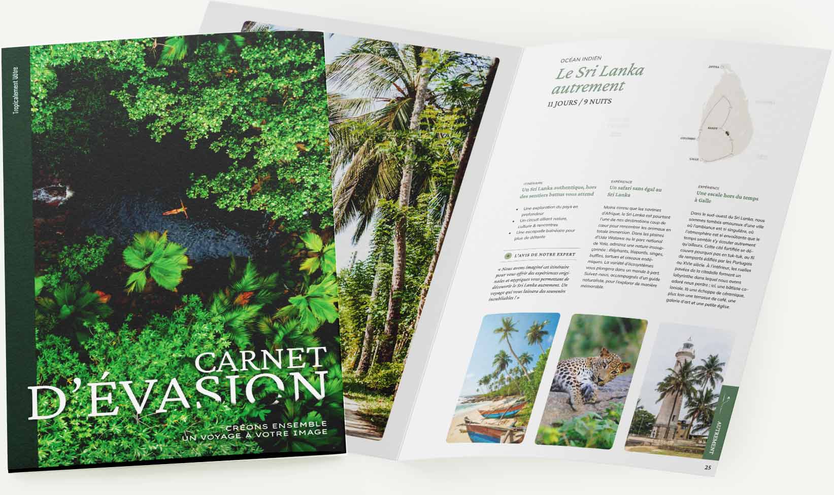 Infographie catalogue voyages – Antoine Masure graphiste
