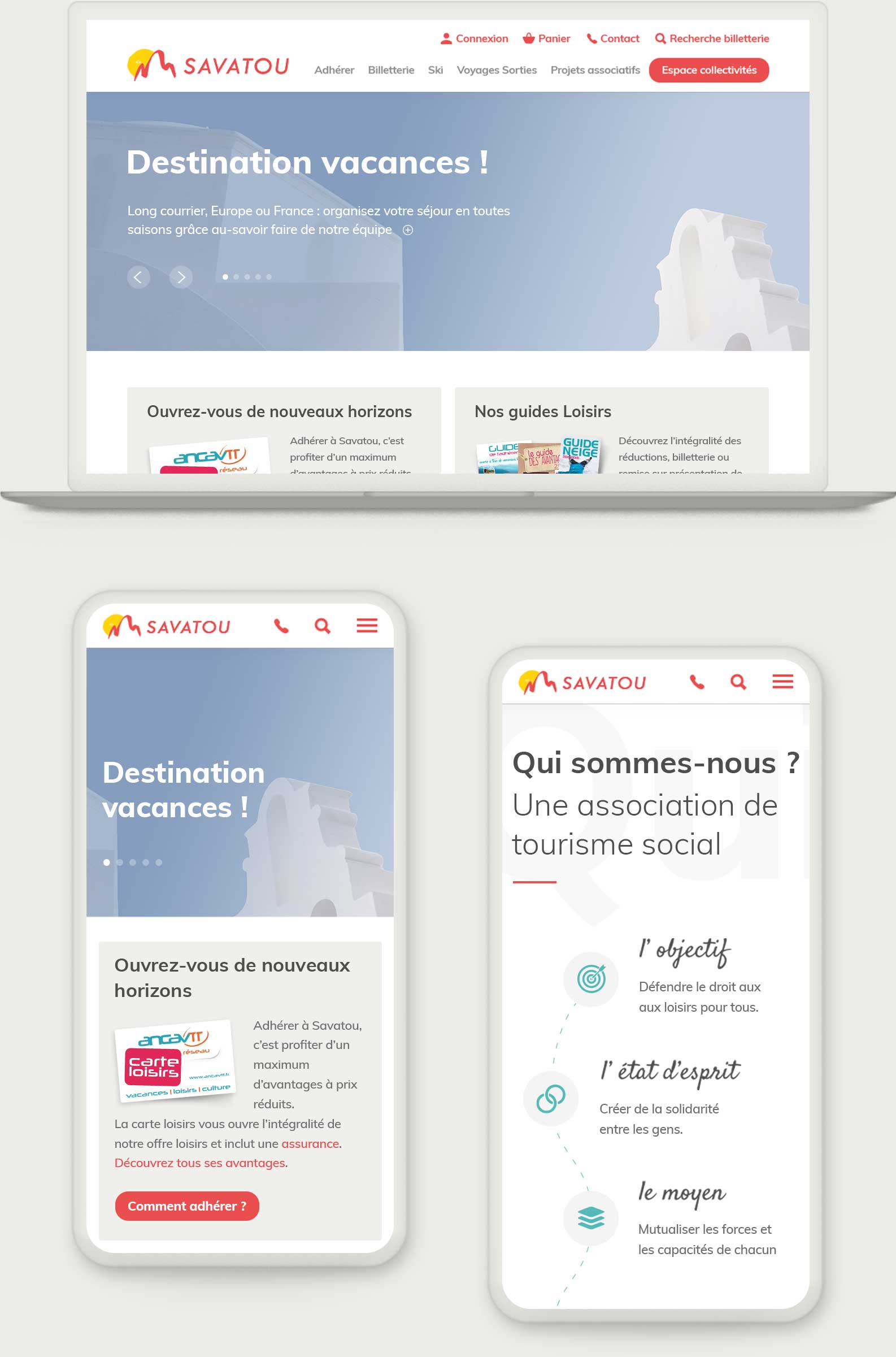 website for Savatou ❘ Social Tourism Association