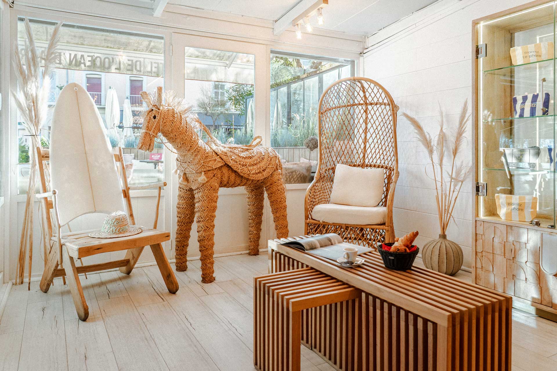 Hall et décoration hôtel Biarritz, photographe immobilier